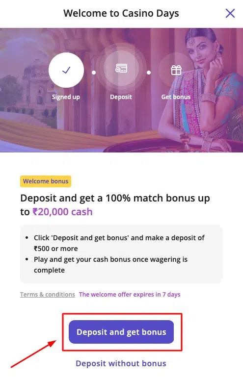 welcome casino days